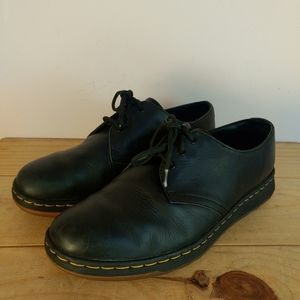 Dr. Martens Black Leather Flats